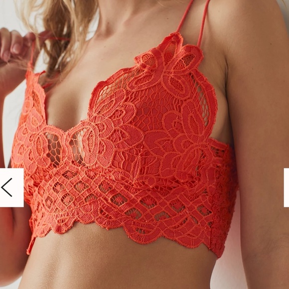 NWT Intimately FP Adella Longline Bralette in watermelon - Picture 7 of 14
